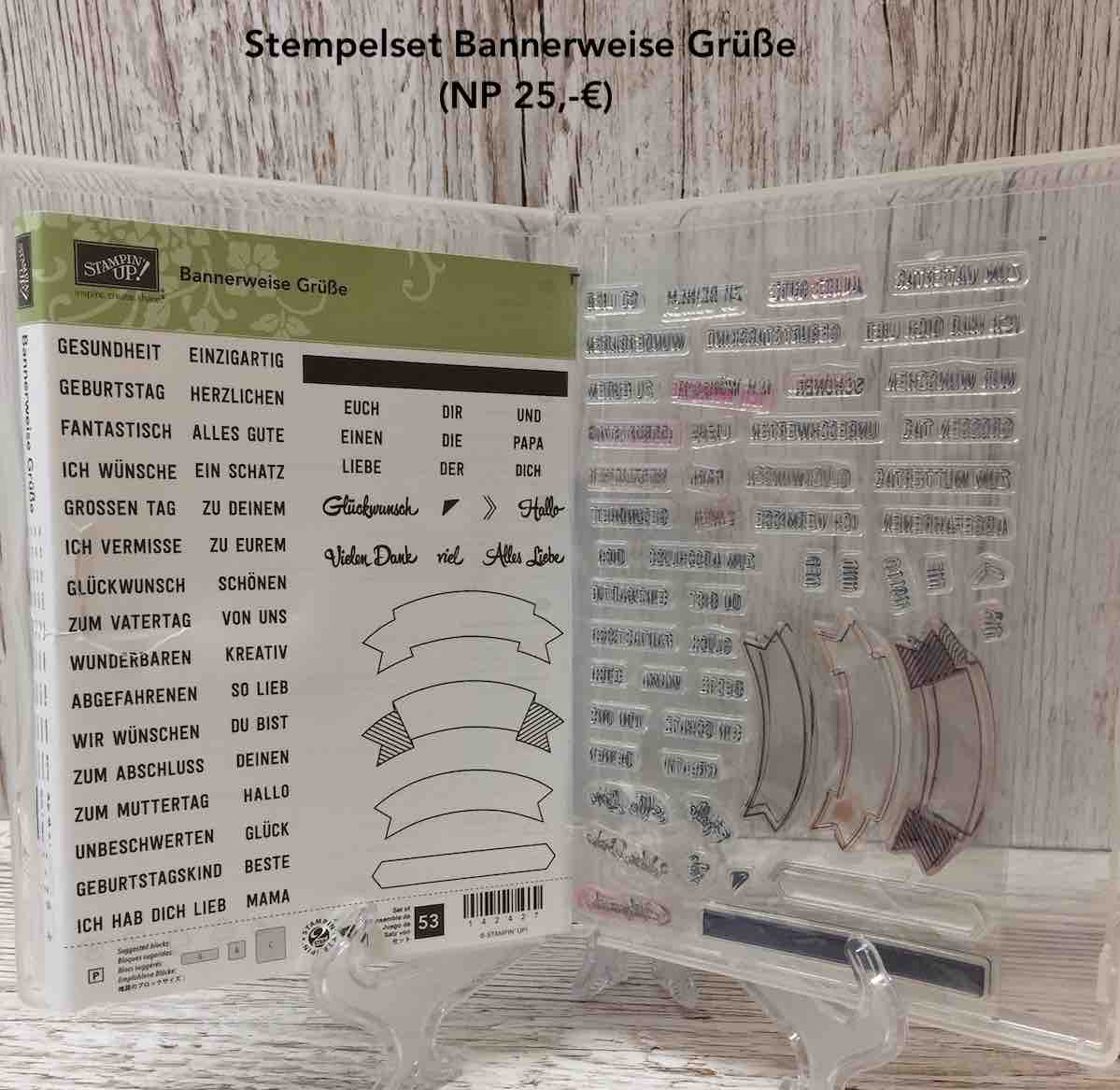 Stempelset Bannerweise Grüße