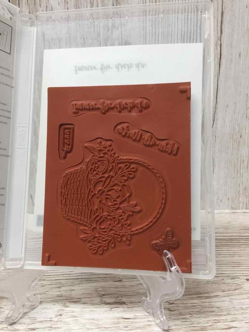 Stempelset Blumenkorb Detail